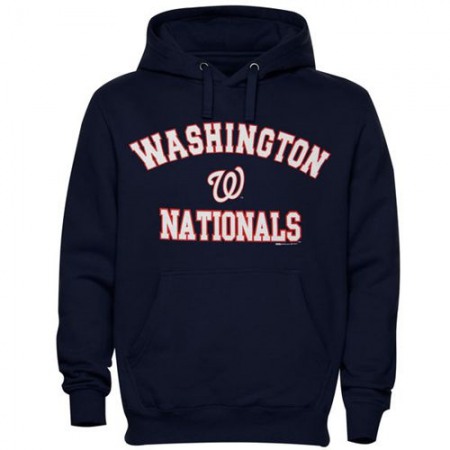 Washington Nationals Fastball Fleece Pullover Navy Blue MLB Hoodie