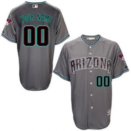 Arizona Diamondbacks Personalized Grey Stitched MLB Jersey