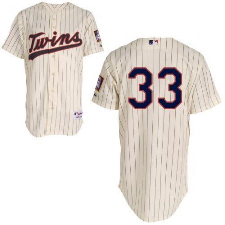 Twins #33 Justin Morneau Cream Stitched Youth MLB Jersey