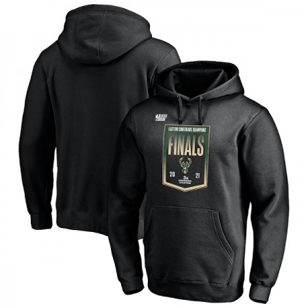 Men's Milwaukee Bucks 2021 Black Finals Pullover Hoodie