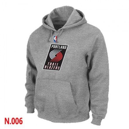 NBA Portland Trail Blazers Pullover Hoodie Light Grey