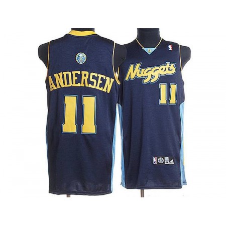 Nuggets #11 Chris Andersen Stitched Dark Blue NBA Jersey