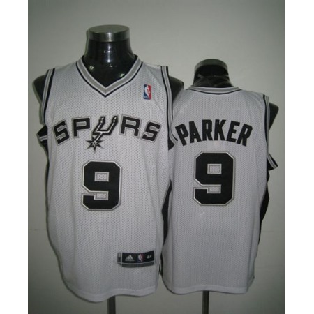 Revolution 30 Spurs #9 Tony Parker White Stitched NBA Jersey