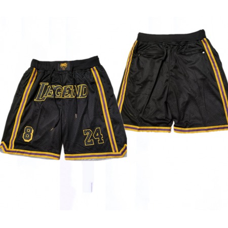 Men's Los Angeles Lakers Black Shorts (Run Small)