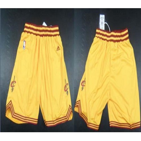 Cleveland Cavaliers Yellow NBA Shorts