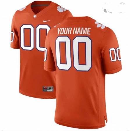 Men's Clemson Tigers Orange Custom Game Jersey