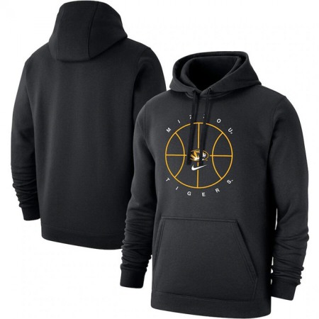 Men's Missouri Tigers Black Basketball Icon Club Fleece Pullover Hoodie