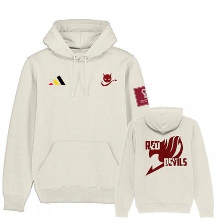 Men's Belgium FIFA World Cup Soccer Hoodie White