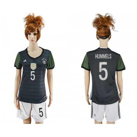 Women's Germany #5 Hummels Away Soccer Country Jersey