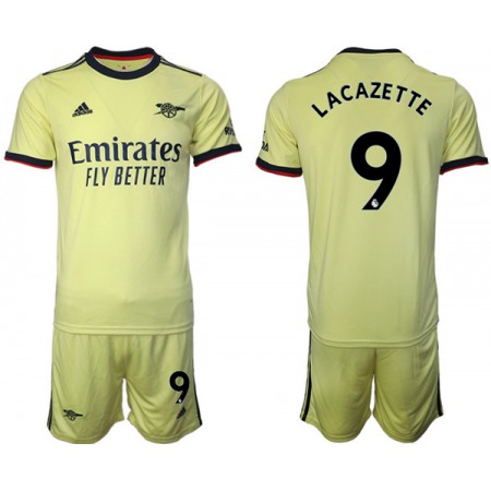 Arsenal F.C #9 Lacazette Away Soccer Jersey Suit