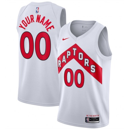 Men's Toronto Raptors Active Player Custom White Association Edition Stitched Basketball Jersey