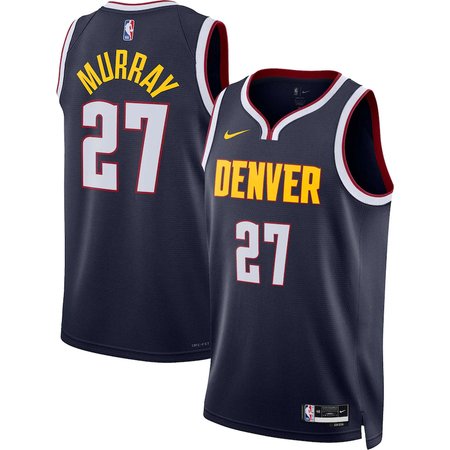 Men's Denver Nuggets #27 Jamal Murray Navy Swingman Icon Edition Jersey