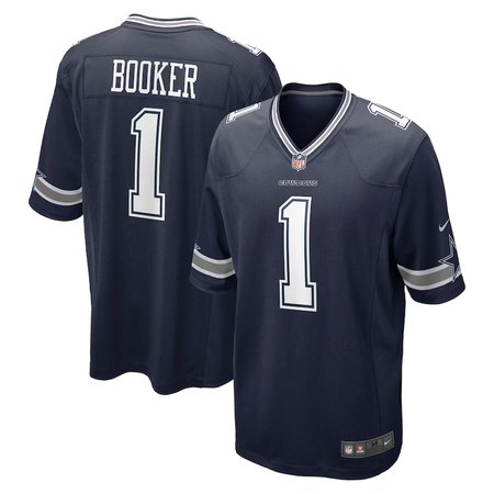 Men's Dallas Cowboys #1 Tyler Booker Nike Navy 2025 NFL Draft First Round Pick Game Jersey