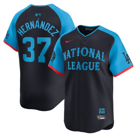 Men's National League Teoscar Hernandez Nike Navy 2024 MLB All-Star Game Limited Player Jersey