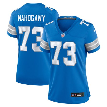 Women's Detroit Lions Christian Mahogany Nike Blue Team Game Jersey