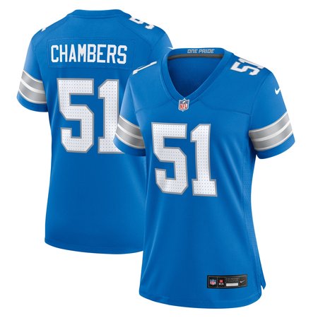 Women's Detroit Lions Steele Chambers Nike Blue Game Jersey