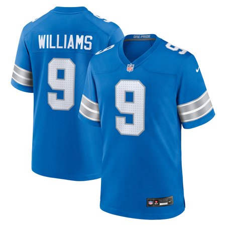 Men's Detroit Lions Jameson Williams Nike Blue Game Jersey