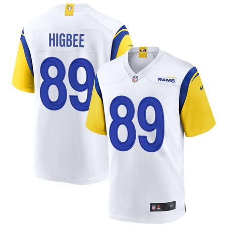 Men's Los Angeles Rams Tyler Higbee Nike White Game Player Jersey