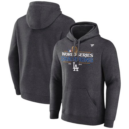 Men's Los Angeles Dodgers 2024 World Series Champions Charcoal Hoodie