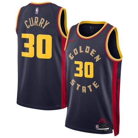 Unisex Golden State Warriors Stephen Curry Nike Navy 2024/25 Swingman Player Jersey - City Edition