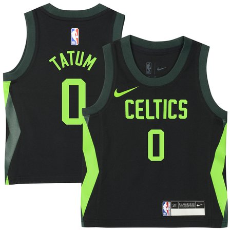 Toddler Boston Celtics Jayson Tatum Nike Black 2024/25 Swingman Player Jersey - City Edition