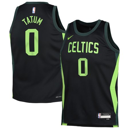 Youth Boston Celtics Jayson Tatum Nike Black 2024/25 Swingman Player Jersey - City Edition