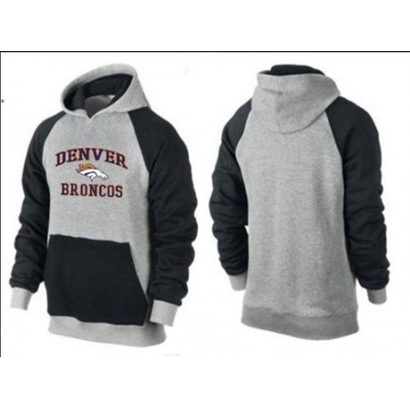 Denver Broncos Heart & Soul Pullover Hoodie Grey & Black