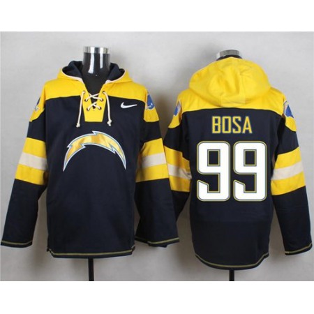 Nike Chargers #99 Joey Bosa Navy Blue Player Pullover Hoodie