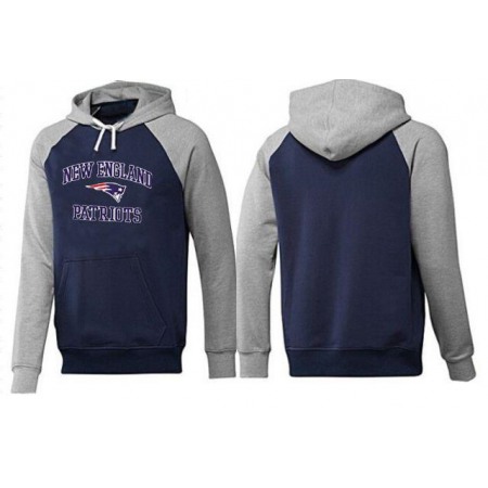 New England Patriots Heart & Soul Pullover Hoodie Dark Blue Grey