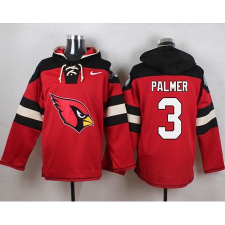 Nike Cardinals #3 Carson Palmer Red Player Pullover NFL Hoodie