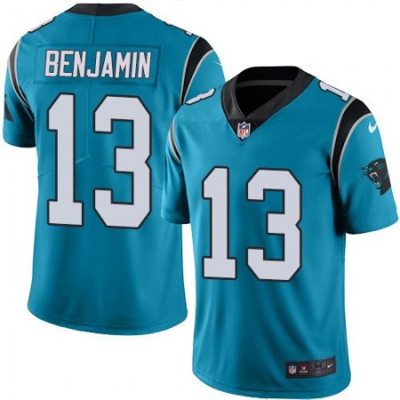 Panthers #13 Kelvin Benjamin Blue Men's Stitched NFL Limited Rush Jersey