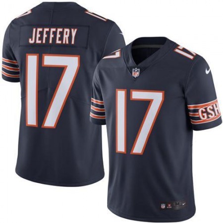 Bears #17 Alshon Jeffery Navy Blue Men's Stitched NFL Limited Rush Jersey