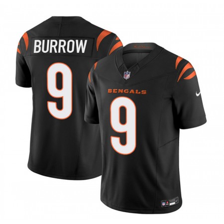 Men's Cincinnati Bengals #9 Joe Burrow Black 2023 F.U.S.E. Vapor Untouchable Limited Stitched Jersey