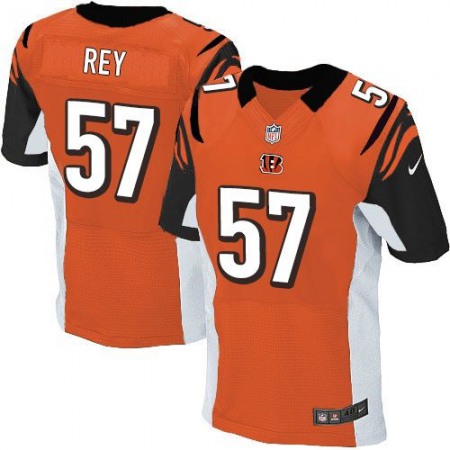 Bengals #57 Vincent Rey Orange Alternate Men's Stitched NFL Elite Jersey