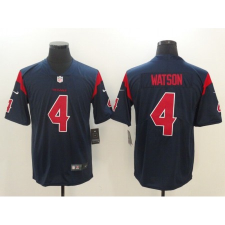 Men's Houston Texans #4 Deshaun Watson Navy Vapor Untouchable Color Rush Limited Stitched NFL Jersey