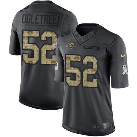 Rams #52 Alec Ogletree Black Men's Stitched NFL Limited 2016 Salute to Service Jersey