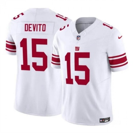 Men's New York Giants #15 Tommy DeVito White 2023 F.U.S.E. Vapor Untouchable Limited Stitched Jersey
