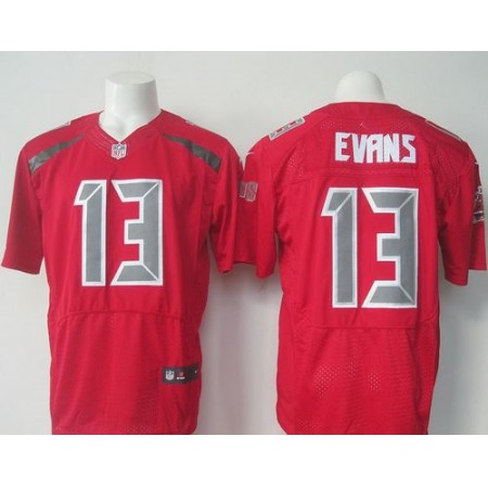 Buccaneers #13 Mike Evans Red Men's Stitched NFL Elite Rush Jersey
