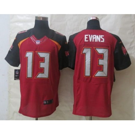 Buccaneers #13 Mike Evans Red Team Color Men's Stitched NFL New Elite Jersey