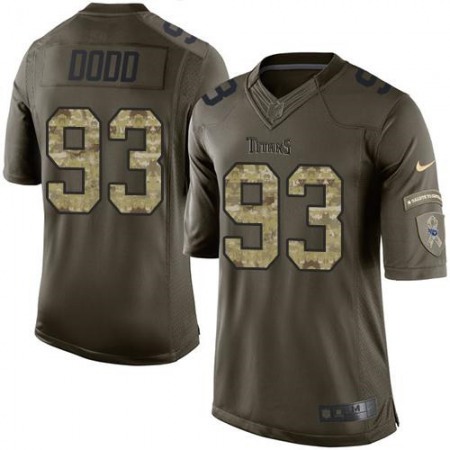 Titans #93 Kevin Dodd Green Men's Stitched NFL Limited Salute to Service Jersey