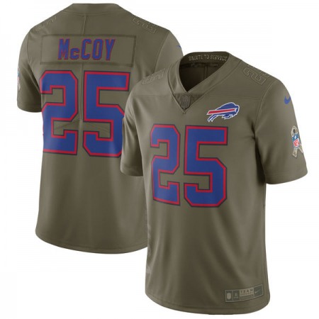 Youth Buffalo Bills #25 LeSean McCoy Olive Salute To Service Limited Stitched NFL Jersey