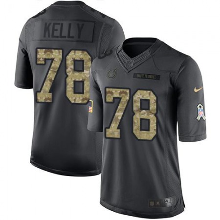 Colts #78 Ryan Kelly Black Youth Stitched NFL Limited 2016 Salute to Service Jersey