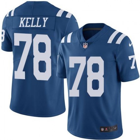 Colts #78 Ryan Kelly Royal Blue Youth Stitched NFL Limited Rush Jersey