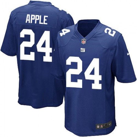 Giants #24 Eli Apple Royal Blue Team Color Youth Stitched NFL Elite Jersey