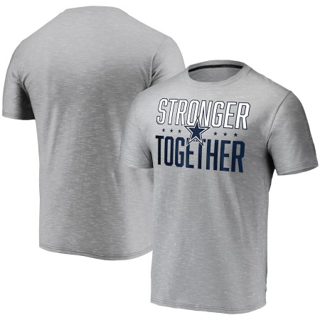 Men's Dallas CowboysGrey Stronger Together T-Shirt