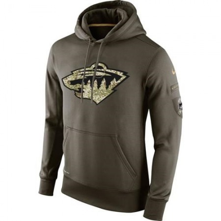 Men's Minnesota Wild Nike Salute To Service NHL Hoodie