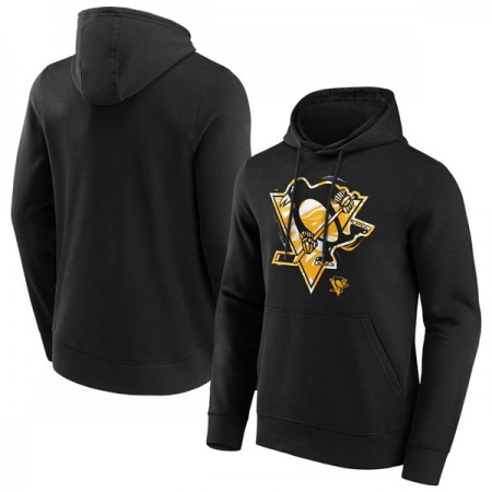 Men's Pittsburgh Penguins Black Marble Hoodie