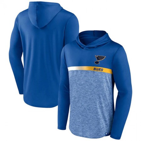 Men's St. Louis Blues Blue Podium Defender Pullover Hoodie