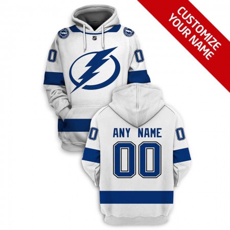 Men's Tampa Bay Lightning Active Player Custom White Pullover Hoodie