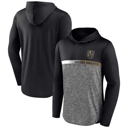 Men's Vegas Golden Knights Black Podium Defender Pullover Hoodie